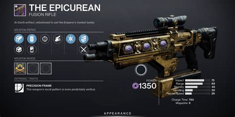 epicurean destiny 2.